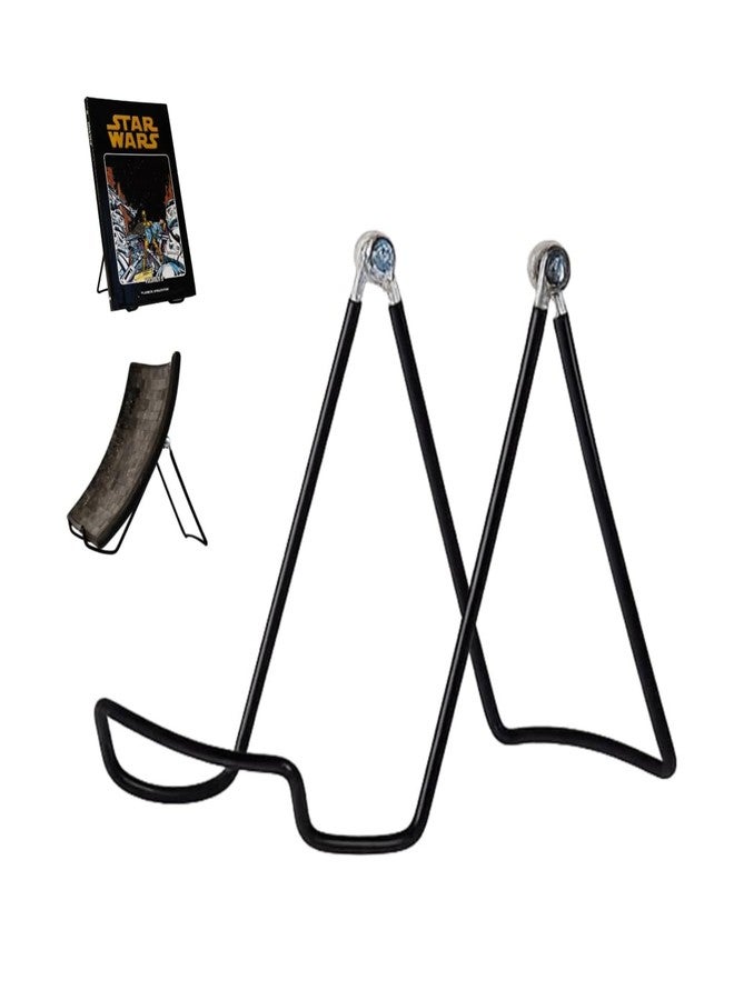 KINGDOM SOLUTIONS MADE IN USA 12-Pack Adjustable Black Metal Easels - Book Stand - Sturdy Plate Stand for Art, Pictures, Books, Frames - Unique on the Market - Image 1